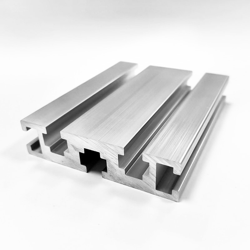 Firkantet spor 2080 aluminiumsprofil 8 mm sporbredde Multi-spor forsterket struktur Anodisert behandling