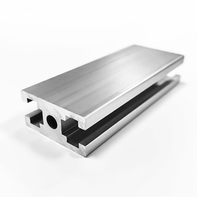 Firkantet spor 2040 aluminiumsprofil 8 mm sporbredde Firkantet spordesign Dobbeltsidig spor Standard anodisert behandling