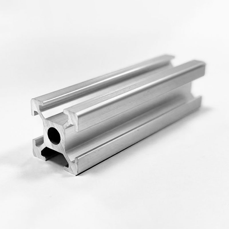 1515B-serien kompakt T-spor sølv aluminium ekstruderingsprofil