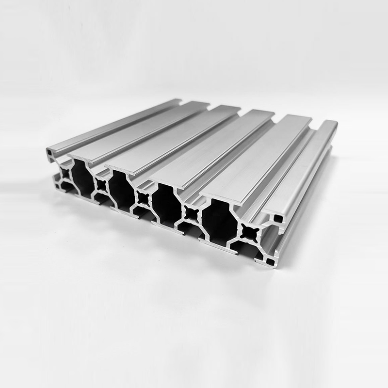 HS-8-30150 30*150 T-spor aluminiumsprofil, 8,2 mm sporbredde, 2,1 mm veggtykkelse Sølv industrialuminium