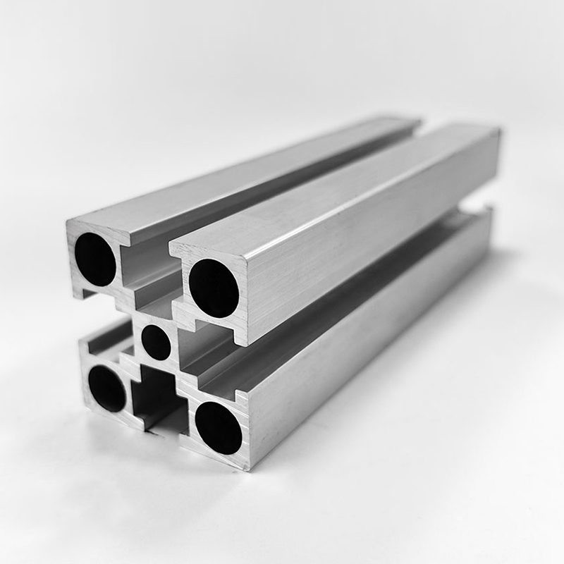 HS-6-3030G Firkantet spor 3030 aluminiumsprofil, 6,3 mm sporbredde, 2,0 mm veggtykkelse Sølv industrialuminium