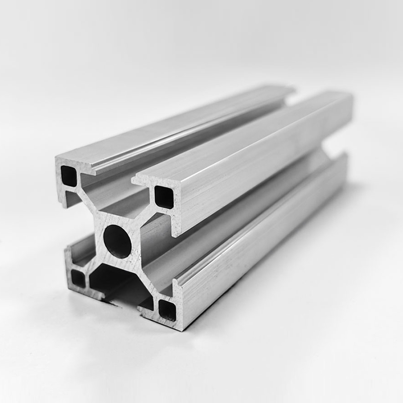 HS-8-3030F fortykket lastbærende 3030 T-spor aluminiumsprofil, 2,2 mm veggtykkelse Sølv Industriell aluminiumslegeringsprofil