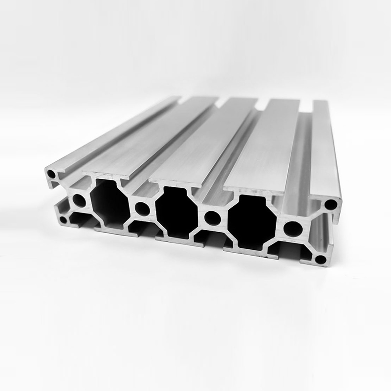 HS-8-30120 30*120 T-spor aluminiumsprofil, 8 mm sporbredde, 2,0 mm veggtykkelse Sølv industrialuminium