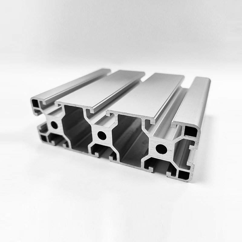 HS-8-40120 Industriell aluminiumsprofil med bred T-spor, anodisert sølv kraftig aluminium
