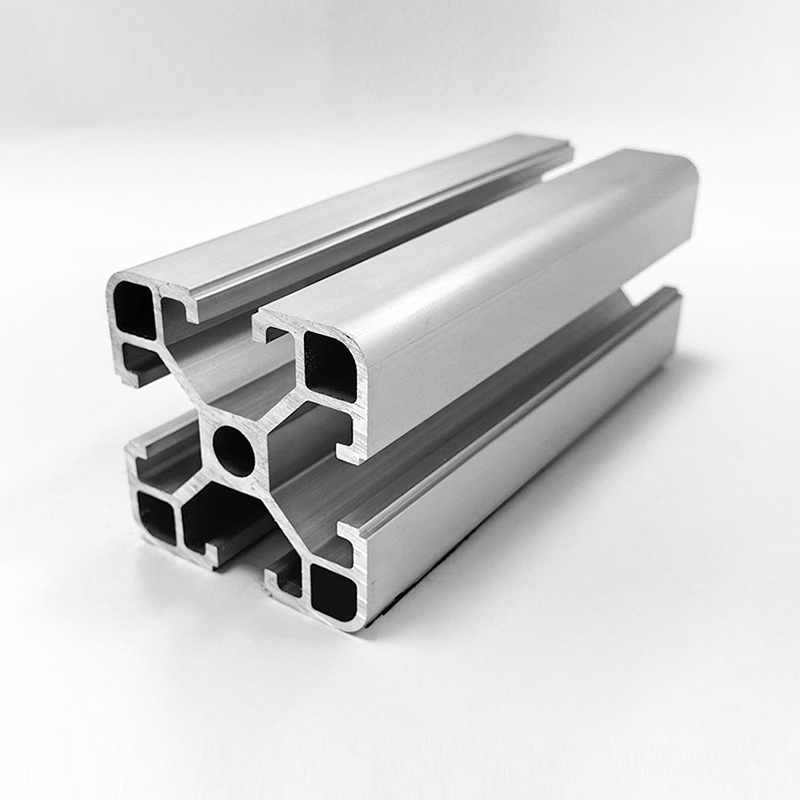 HS-8-4040CA Tofarget T-spor 4040 aluminiumsprofil, 8,2 mm sporbredde, 14,5 mm dyp spor, 2 mm veggtykkelse Industrialuminium