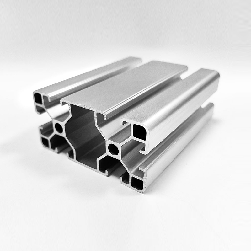 HS-8-4080L lettvekts T-spor industrialuminiumsprofil, tynnvegget sølv industrialuminium