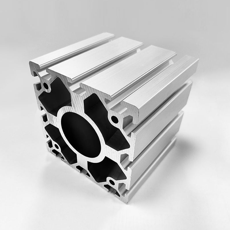 HS-8-120120 Ultra-heavy-duty T-spor aluminium ekstruderingsprofil med 15 mm veggtykkelse for ekstrem belastning industriell innramming