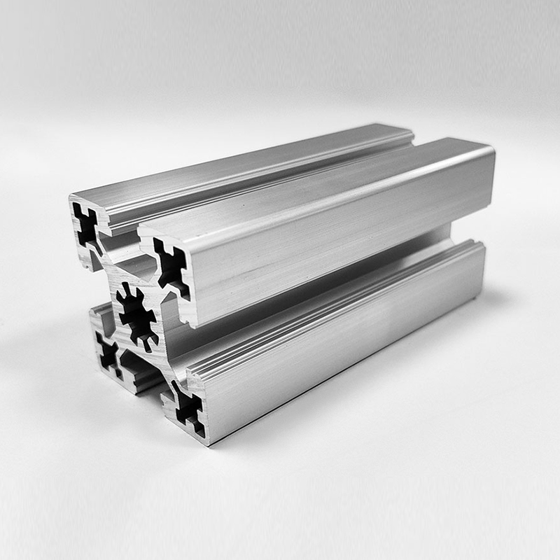 HS-10-4545W ekstra tykk T-spor industrialuminiumsprofil, 45 kvadratisk sølv sterkt solid aluminium
