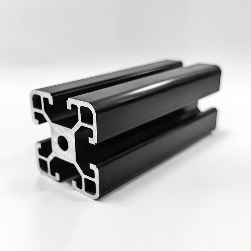 HS-8-4040BA T-spor med bred spor 4040 aluminiumsprofil, 8,5 mm bred spor, 2 mm veggtykkelse, tofarget industrialuminium
