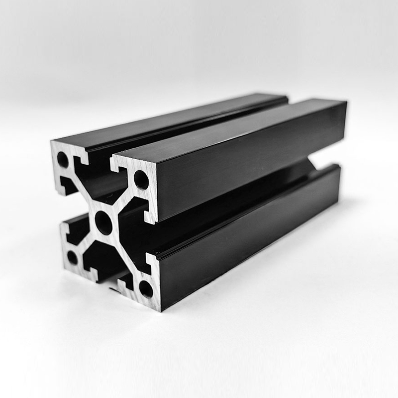 HS-8-4040FW fortykket T-spor med dyp spor 4040 aluminiumsprofil, 3,0 mm veggtykkelse, tofarget, 14 mm dyp spor industrialuminium